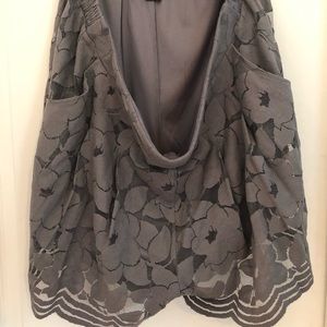 Torrid grey lace skorts